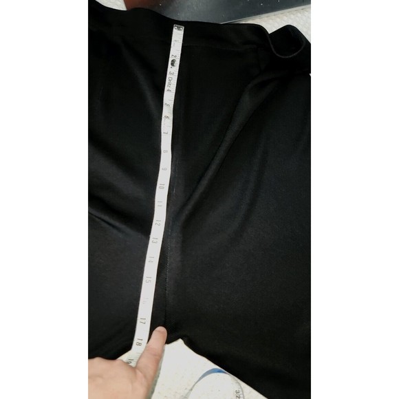 Misook Pants Womens‎ XL Black Acrylic Knit Wide Leg High Rise Workwear Career - Picture 5 of 8